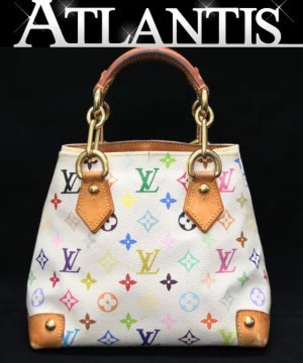 Louis Vuitton Audra Handbag Multicolor White